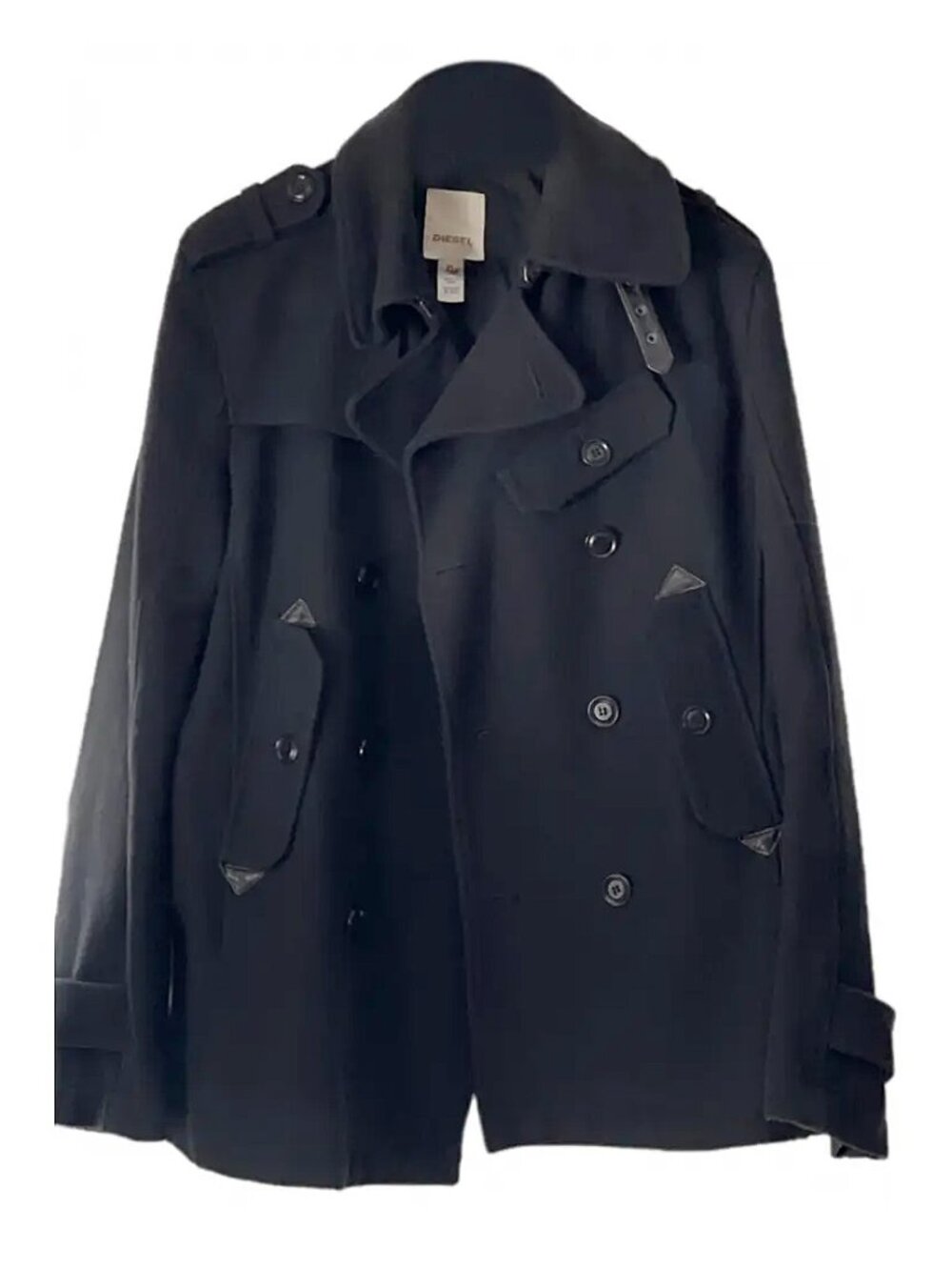 Diesel brand wool double-breasted peacoat